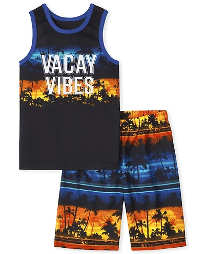 Boys Palm Tree Pajamas