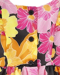 Baby Girls Floral Ruffle Dress