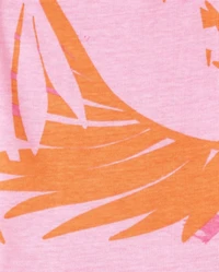 Girls Tropical Snug Fit Cotton Pajamas