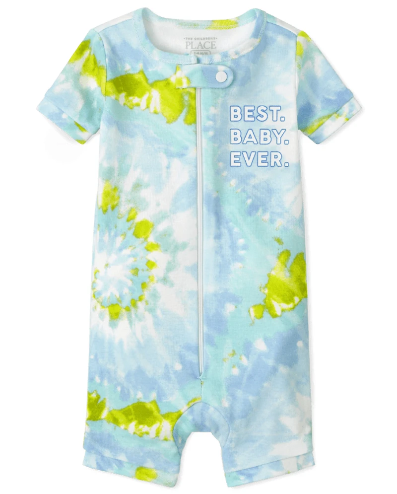 Baby And Toddler Boys Matching Family Tie Dye Snug Fit Cotton One Piece Pajamas