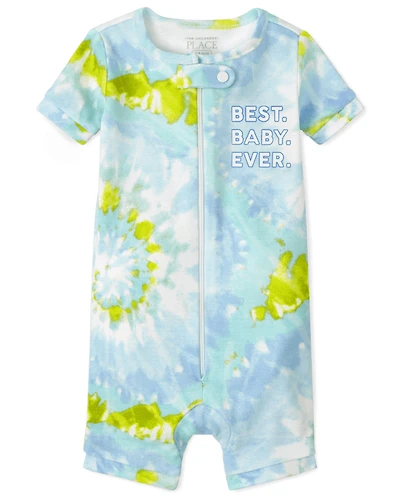 Baby And Toddler Boys Matching Family Tie Dye Snug Fit Cotton One Piece Pajamas