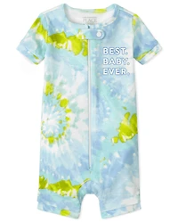Baby And Toddler Boys Matching Family Tie Dye Snug Fit Cotton One Piece Pajamas