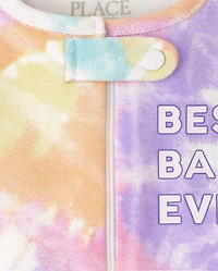 Baby And Toddler Girls Matching Family Tie Dye Snug Fit Cotton One Piece Pajamas
