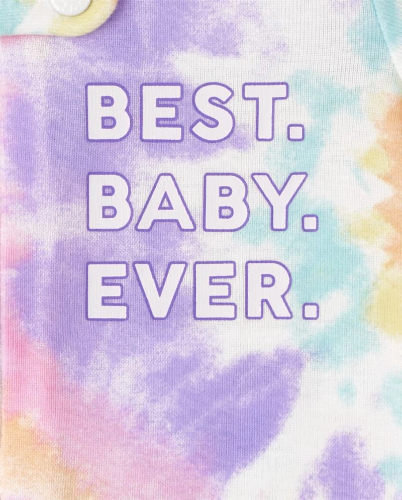 Baby And Toddler Girls Matching Family Tie Dye Snug Fit Cotton One Piece Pajamas
