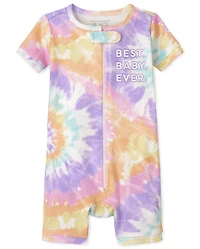Baby And Toddler Girls Matching Family Tie Dye Snug Fit Cotton One Piece Pajamas