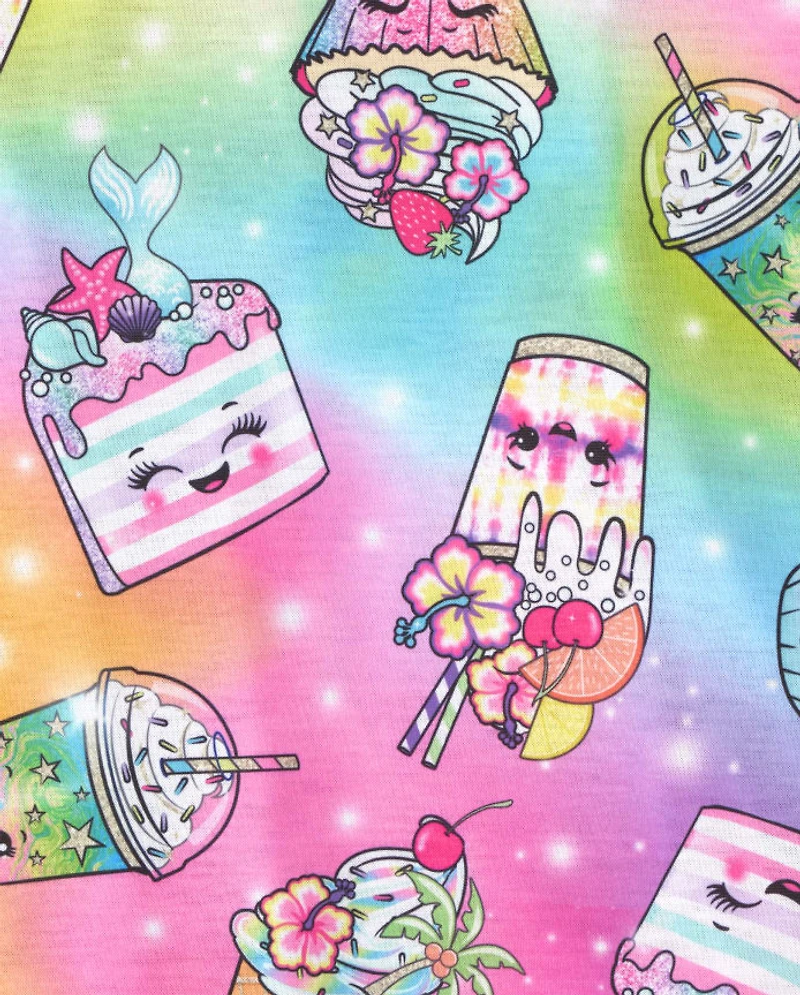 Girls Llama Squishies Ruffle Nightgown 2-Pack