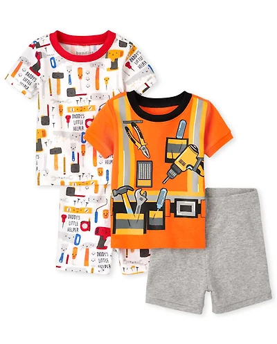 Bébé Et tout-petit Construction Snug Fit coton Pyjama 2-Pack