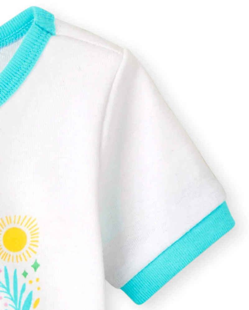 Pyjama en coton ajusté Earth pour bébés et petites filles