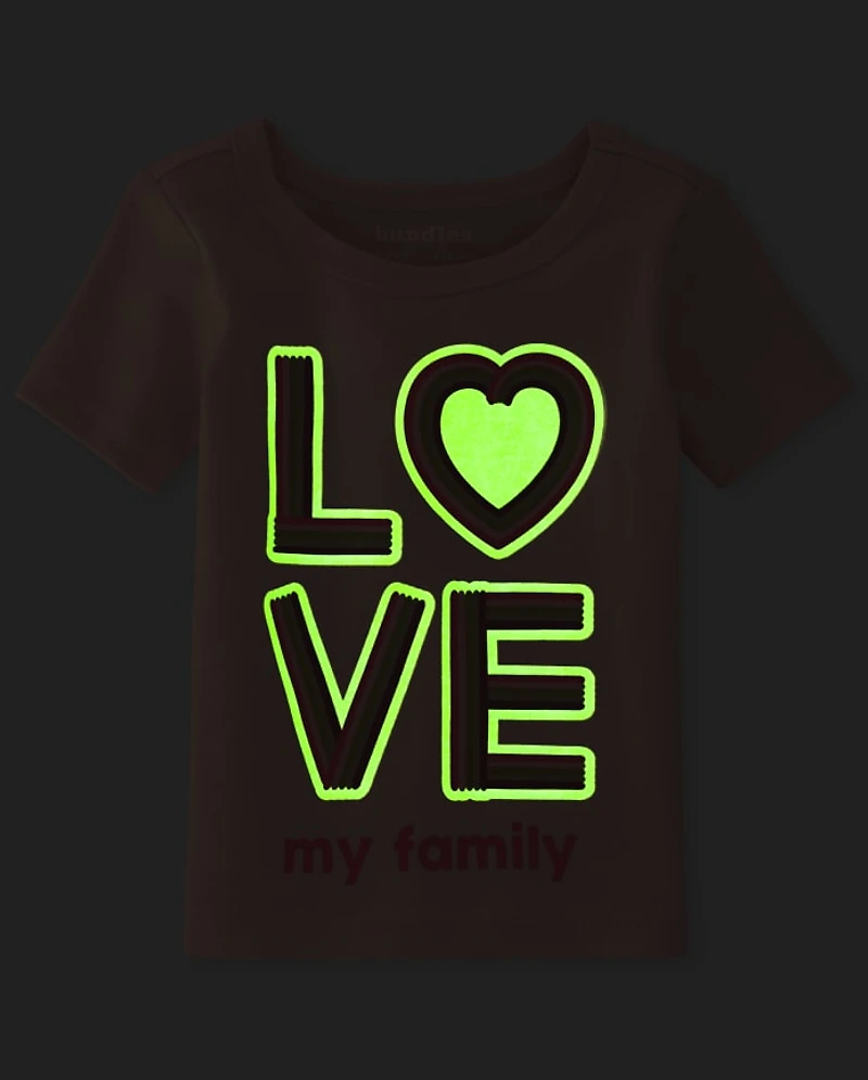 Baby And Toddler Girls Glow Love Popsicle Snug Fit Cotton Pajamas 2-Pack