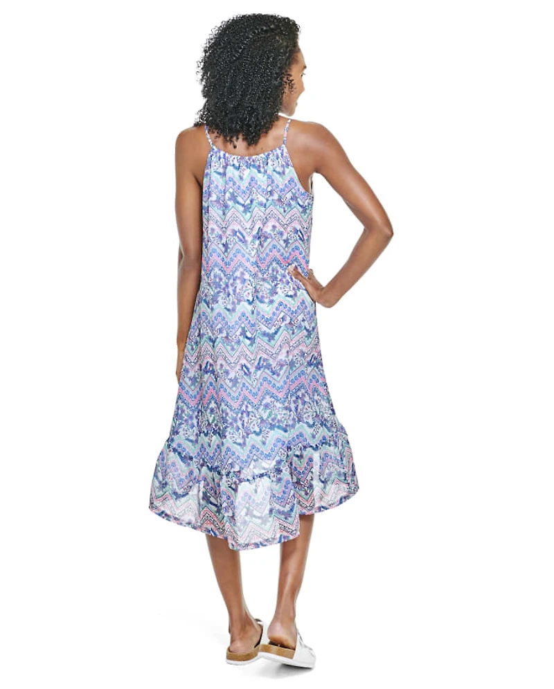 Womens Mommy And Me Floral Chevron High Low Dress