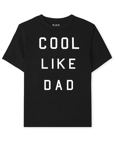 Kids Matching Family Cool Like Dad Graphic Tee