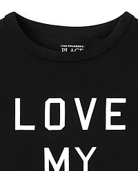 Baby And Toddler Matching Family Love My Mama Graphic Tee