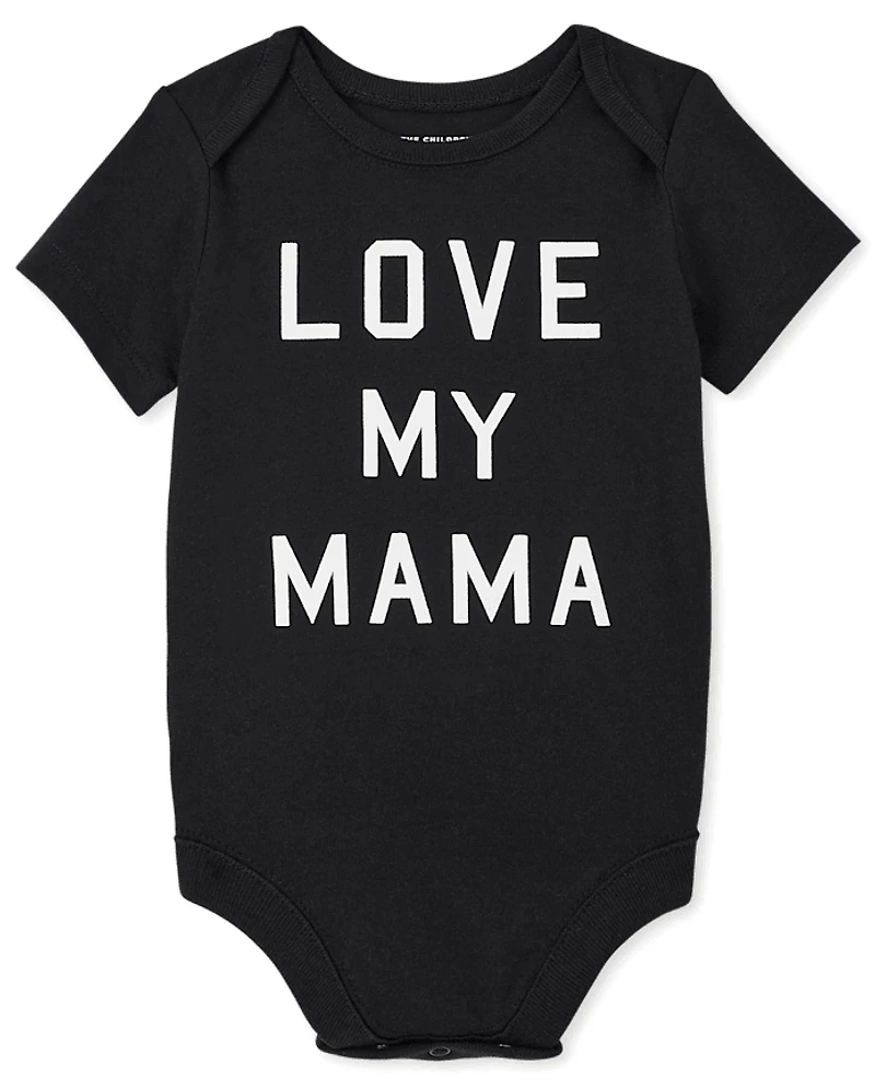 Baby Matching Family Love My Mama Graphic Bodysuit