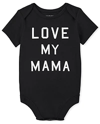 Baby Matching Family Love My Mama Graphic Bodysuit