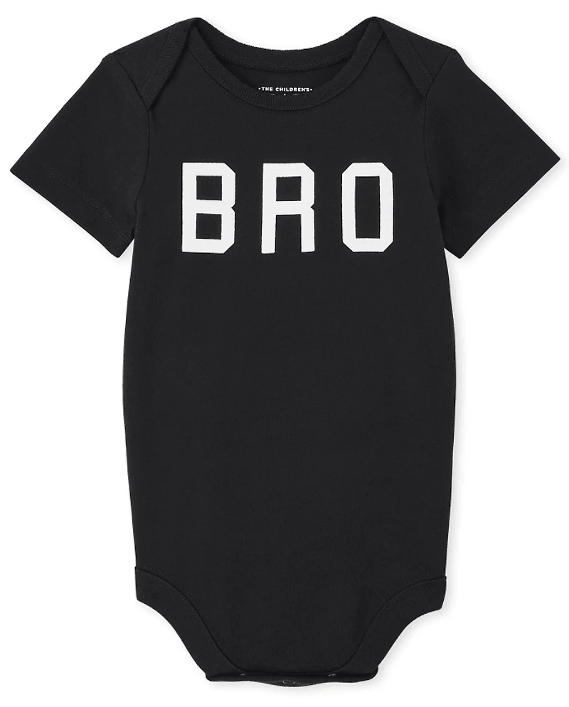 Baby Boys Matching Family Bro Graphic Bodysuit
