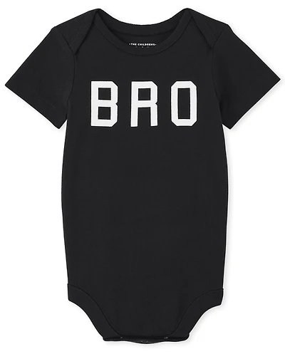 Baby Boys Matching Family Bro Graphic Bodysuit