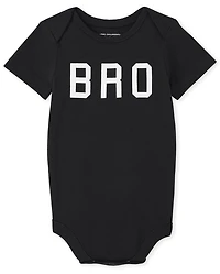 Baby Boys Matching Family Bro Graphic Bodysuit