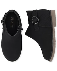 Bottillons à boucle cœur pour toute-petite fille