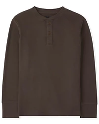 Boys Thermal Henley Top