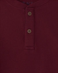 Boys Thermal Henley Top