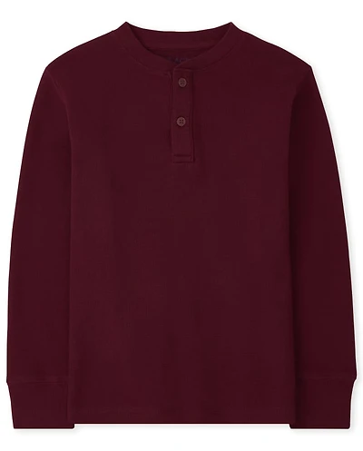 Boys Thermal Henley Top