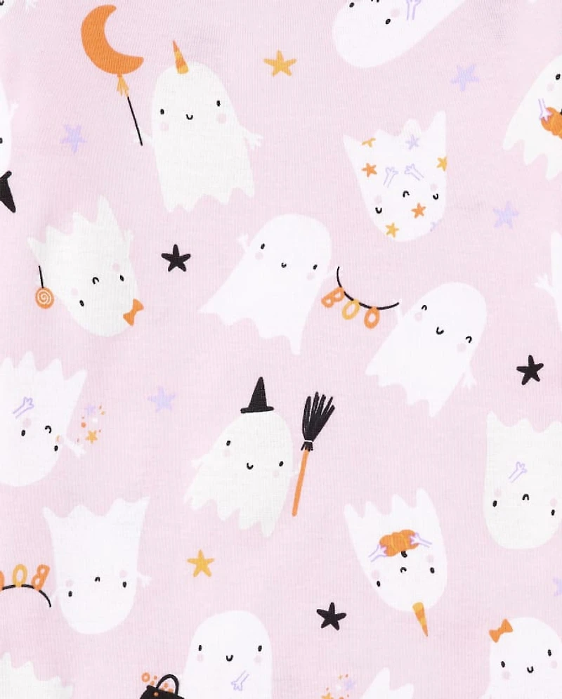 Girls Glow Fa-Boo-Lous Snug Fit Cotton Pajamas