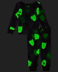 Pyjama en coton ajusté Glow Fa-Boo-Lous pour bébé et toute-petite fille