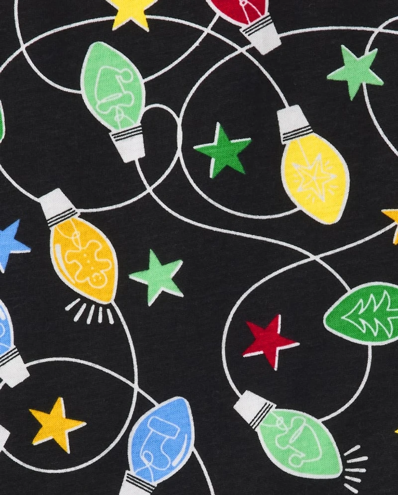 Baby And Toddler Matching Family Let it Glow Snug Fit Cotton Pajamas