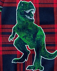 Baby And Toddler Matching Family Christmas Tree-Rex Snug Fit Cotton Pajamas