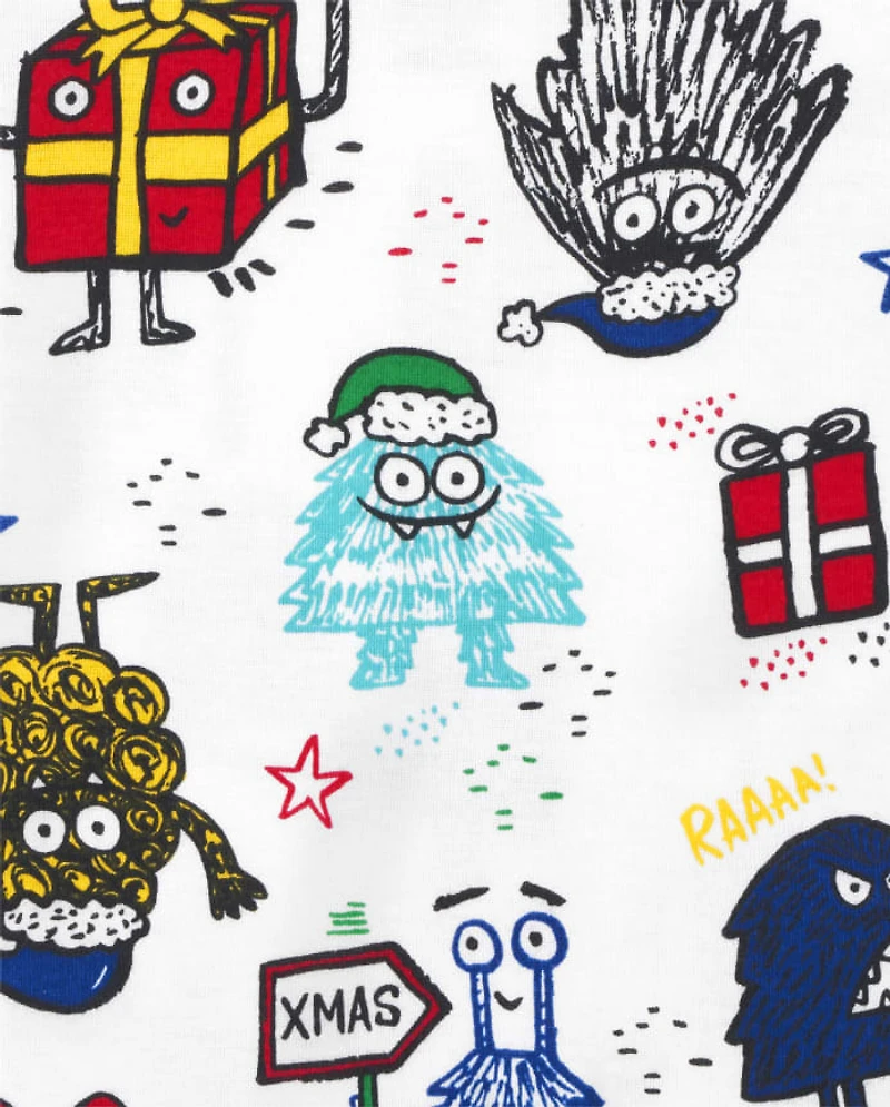 Baby And Toddler Monster Snug Fit Cotton Pajamas