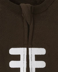 Baby And Toddler Matching Family 'Tis the Season for Football Fleece One Piece Pajamas