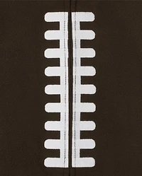 Baby And Toddler Matching Family 'Tis the Season for Football Fleece One Piece Pajamas