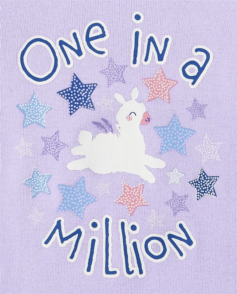 Baby And Toddler Girls Sheep Snug Fit Cotton Pajamas 3-Pack