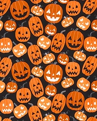 Adult Matching Family Glow Pumpkin Patch Cotton Pajamas