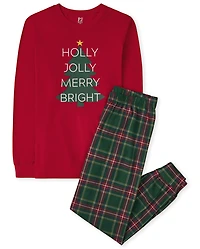 Adult Matching Family Holly Jolly Cotton Pajamas