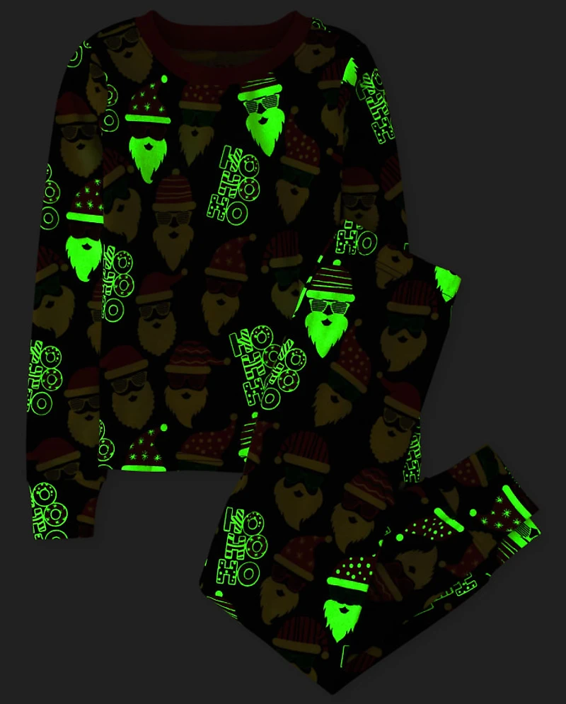 Kids Matching Family Glow Ho Snug Fit Cotton Pajamas