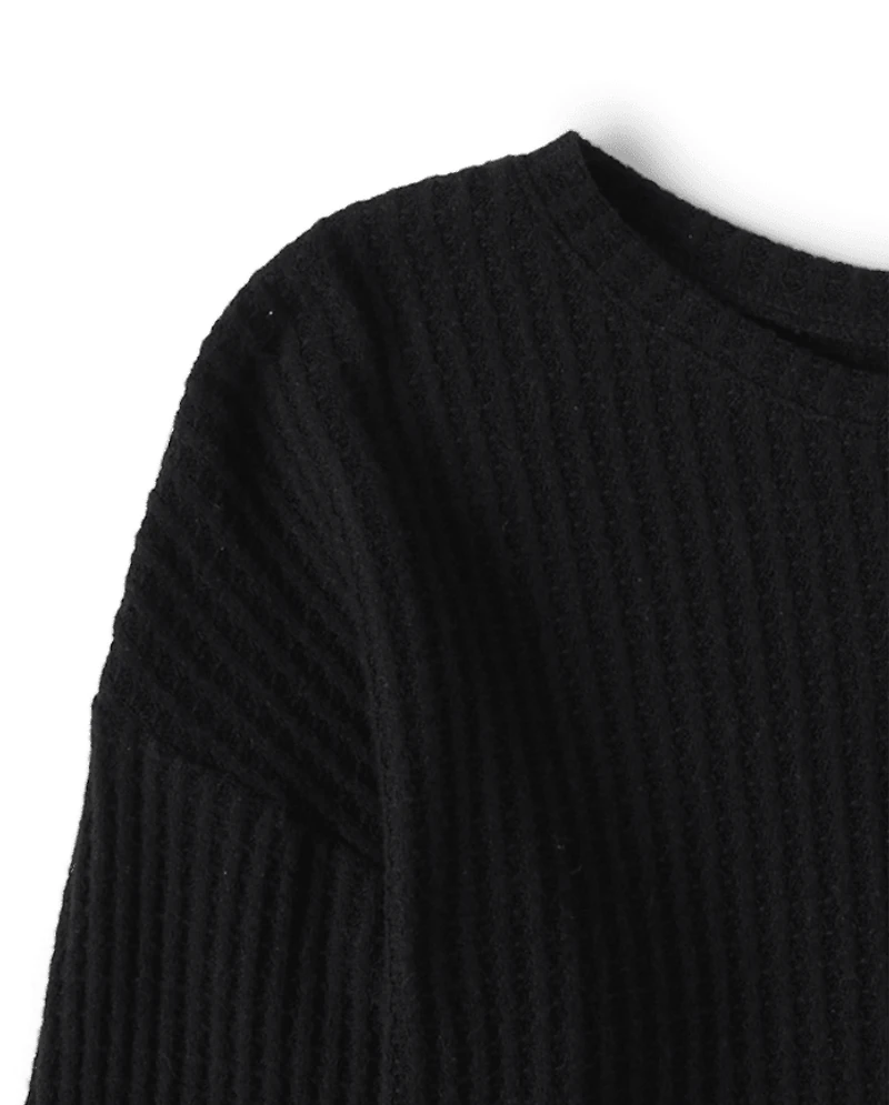 Chandail 2 en 1 Buffalo Plaid Snit pour fille