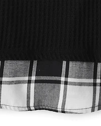 Chandail 2 en 1 Buffalo Plaid Snit pour fille