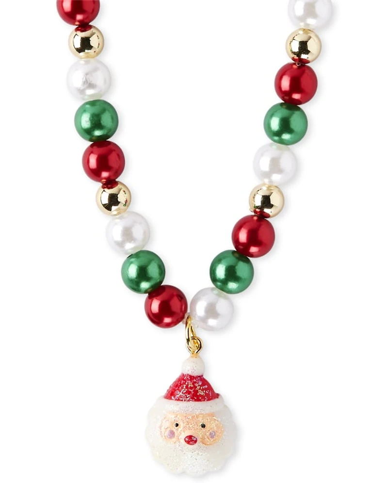 Girls Christmas Santa 4-Piece Jewelry Set