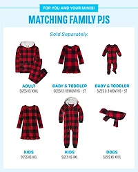 Adult Matching Family Buffalo Plaid Fleece Pajamas