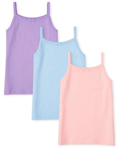 Girls Picot-Trim Cami 3-Pack