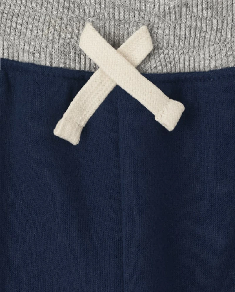 Baby And Toddler Boys Fleece Jogger Pants 3-Pack