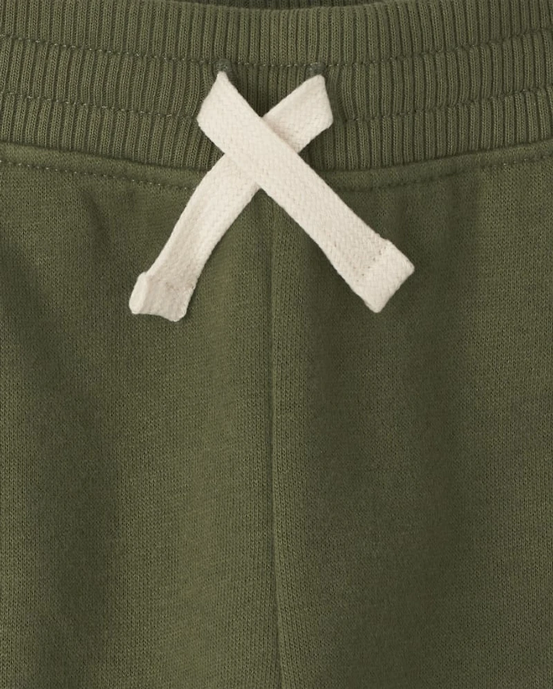 Baby And Toddler Boys Fleece Jogger Pants 3-Pack