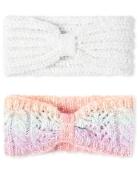 Girls Rainbow Knot Headwrap 2-Pack