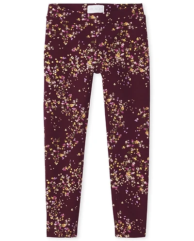 Girls Floral Perfect Ponte Leggings