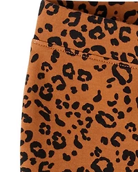 Girls Glitter Leopard Perfect Ponte Leggings