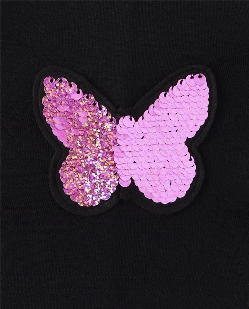 Girls Flip Sequin Fleece Lined Leggings 2-Pack