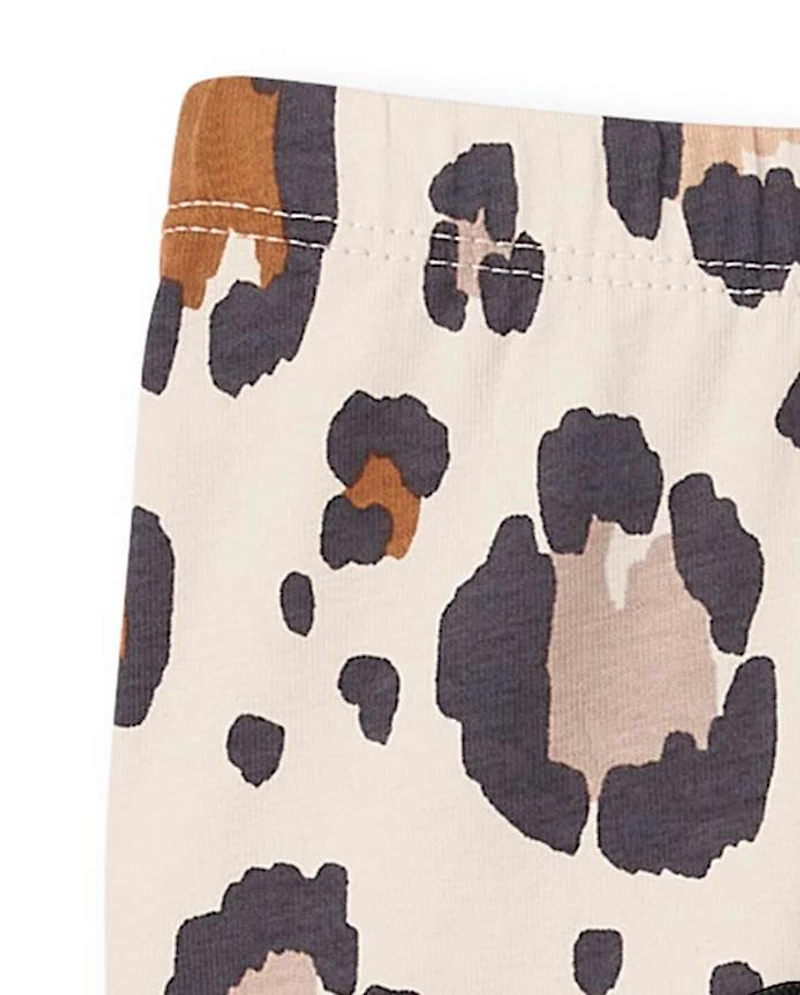 Baby Girls Leopard Tutu Leggings 2-Pack