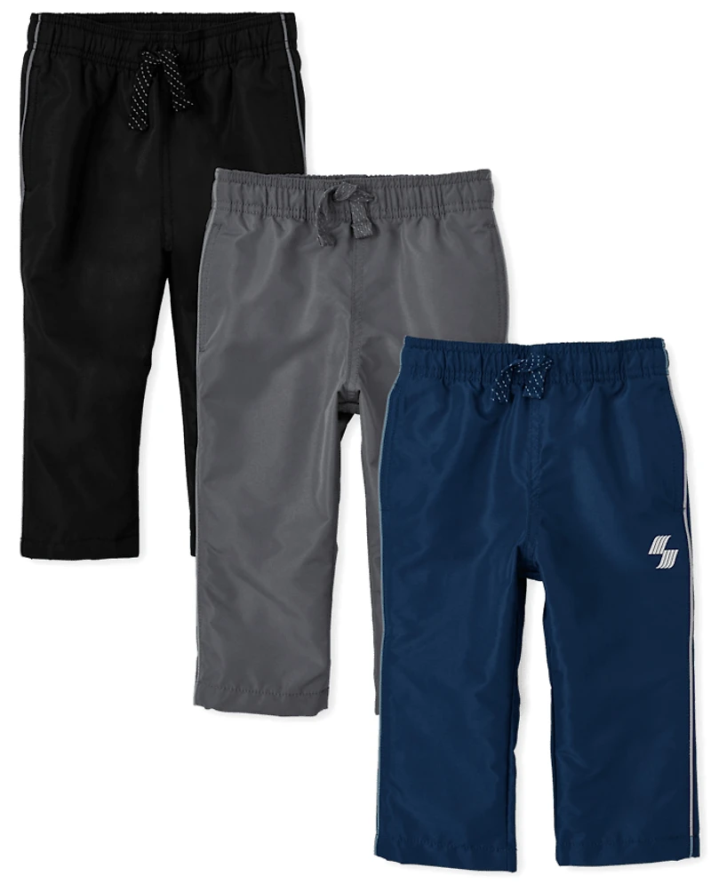 Baby And Toddler Boys Wind Pants 3-Pack