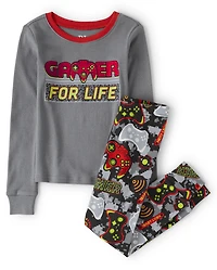 Boys Gamer Snug Fit Cotton Pajamas